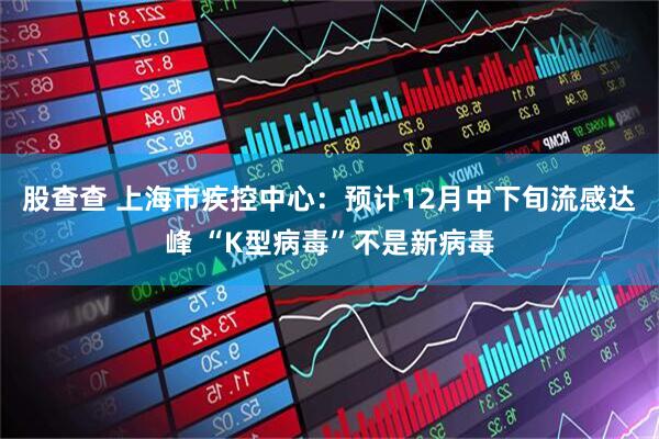 股查查 上海市疾控中心：预计12月中下旬流感达峰 “K型病毒”不是新病毒